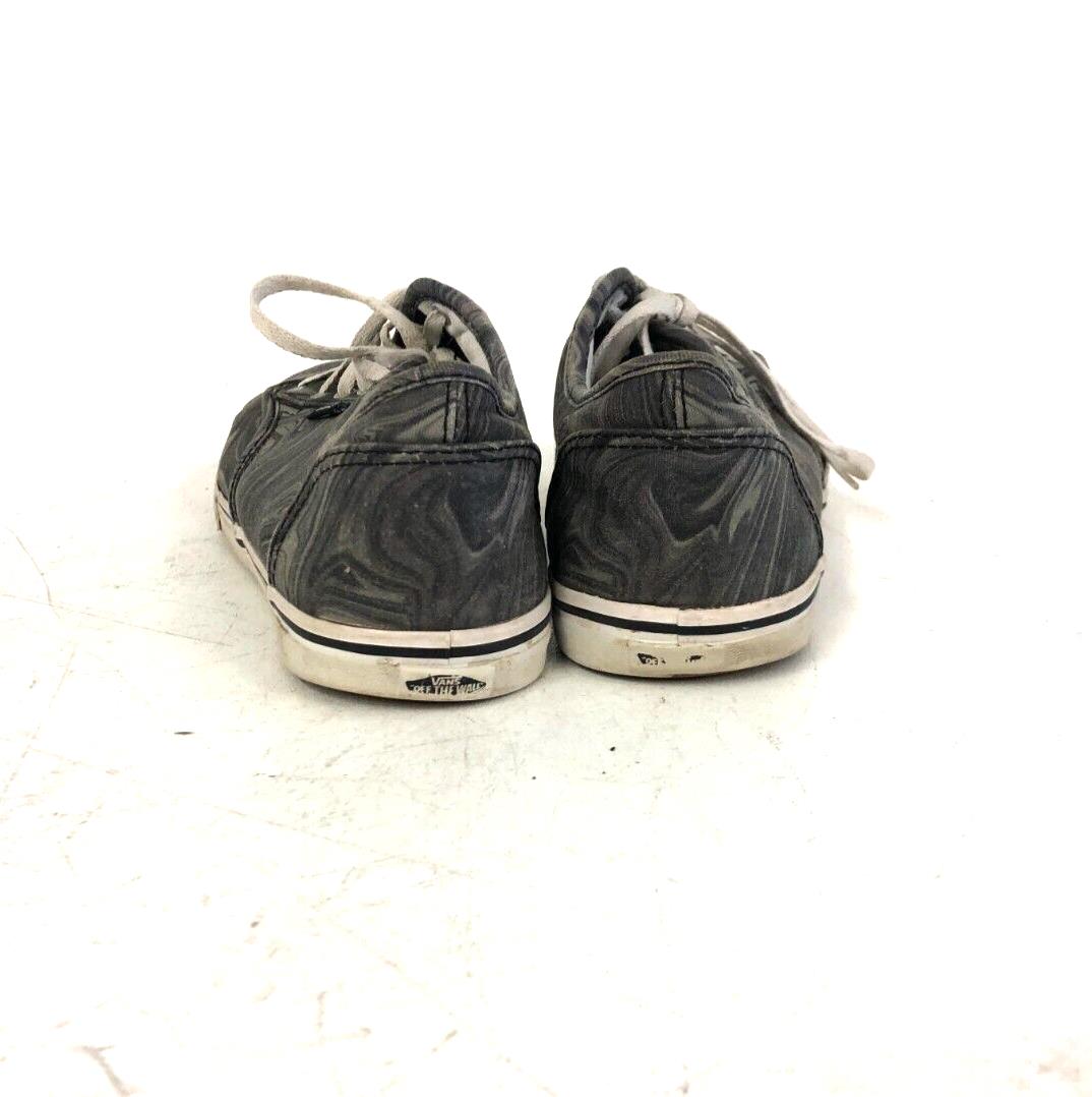 VANS TB4R Women Shoe US Size 8 Gray Black Lace Up Sneakers