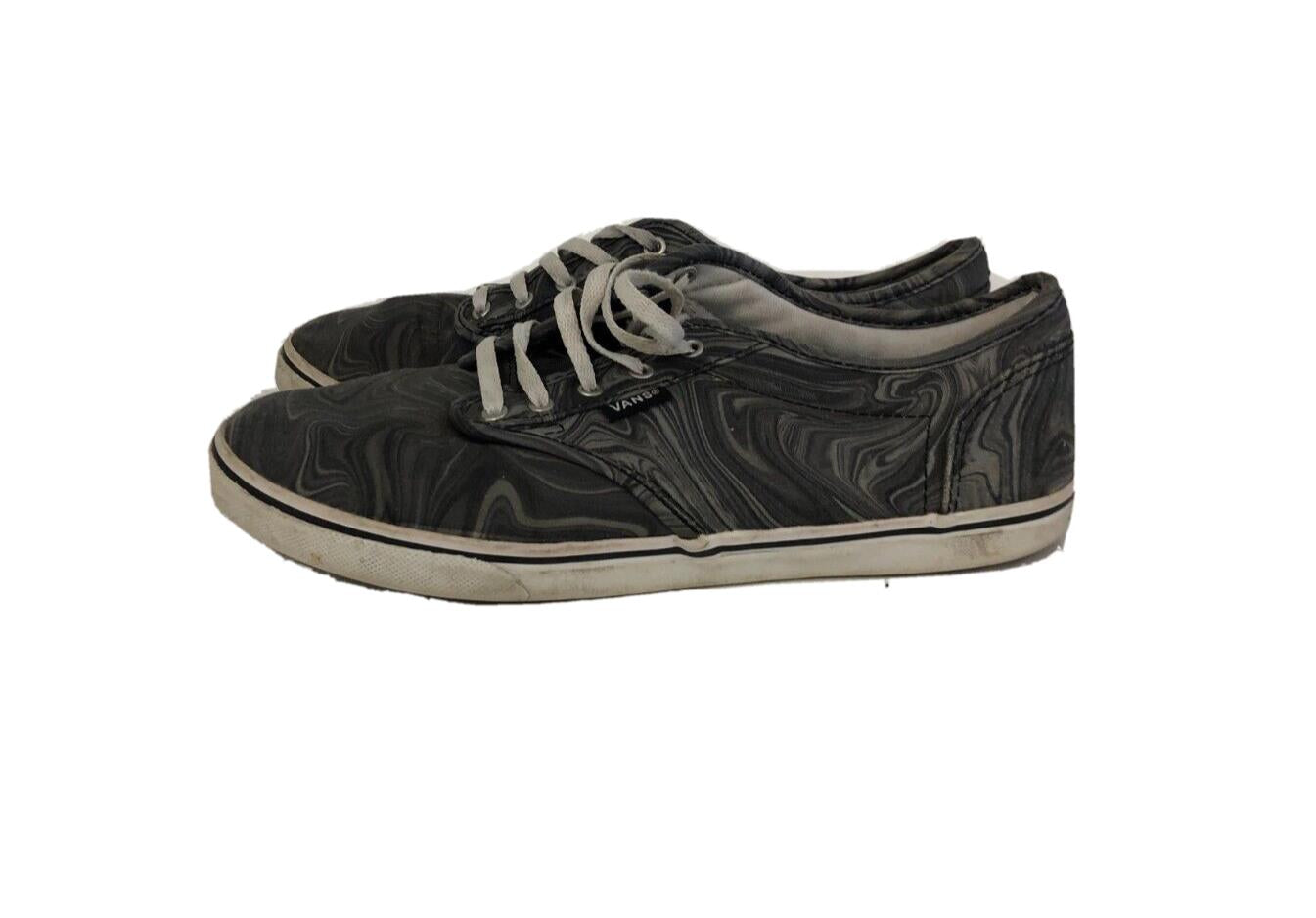 VANS TB4R Women Shoe US Size 8 Gray Black Lace Up Sneakers