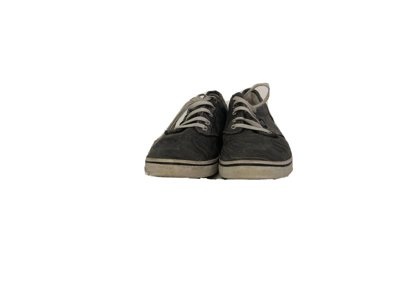 VANS TB4R Women Shoe US Size 8 Gray Black Lace Up Sneakers