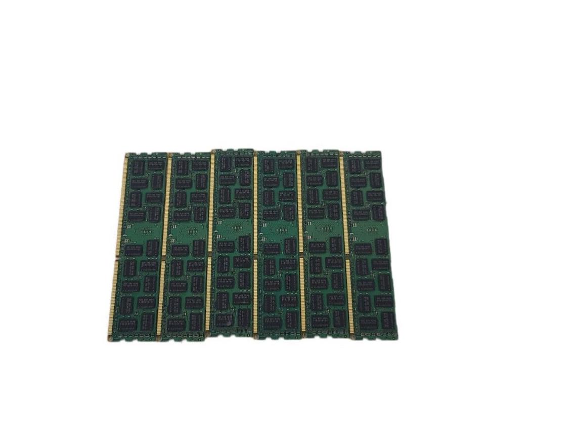 Lot of 6 Samsung 8GB 2Rx4 PC3L-10600R Server RAM M393B1K70DH0-YH9 (AMX)