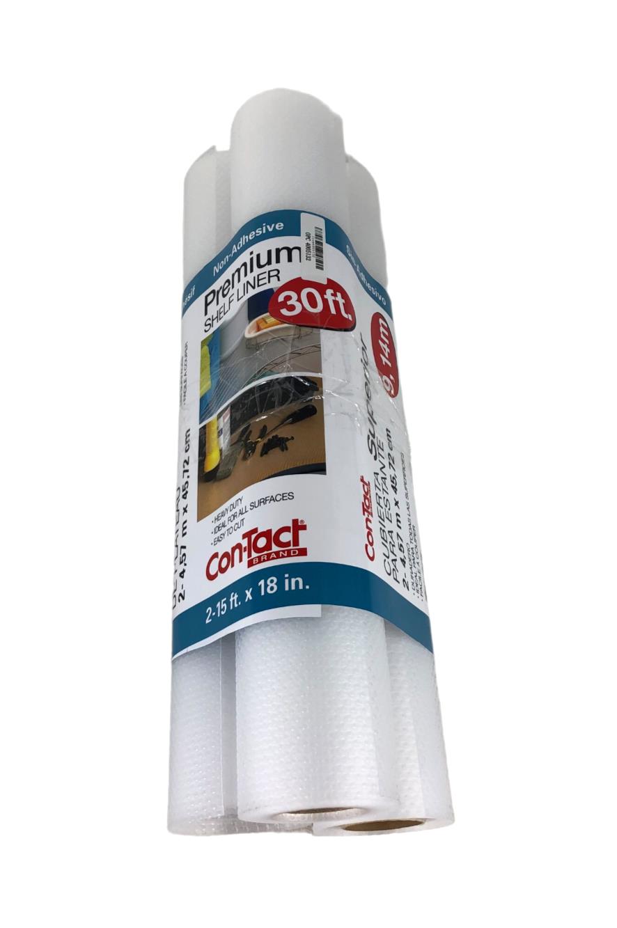 Pack of 3 Rolls Con-Tact Premium Non-Adhesive Shelf Liner 30 FT - NEW