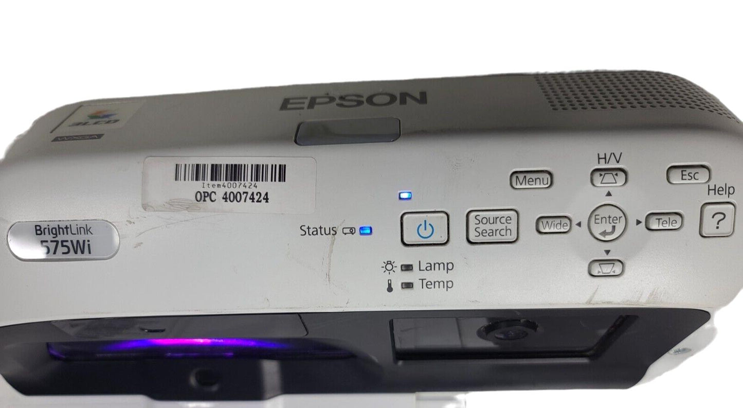 Epson BrightLink 575Wi H601a Interactive WXGA 3LCD Projector normal251h/eco12h