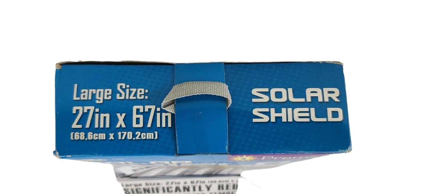 Solar Shield Premium 27x67 Large High Quality Aluminum Reflective Car Truck New!