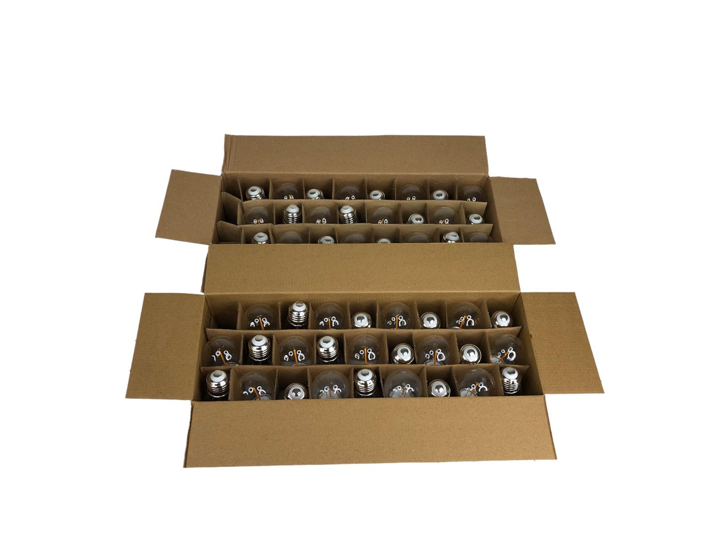 Lot 2 Feit Electric  LED Outdoor String Lights patio lights (50 Bulbs)-Open Box