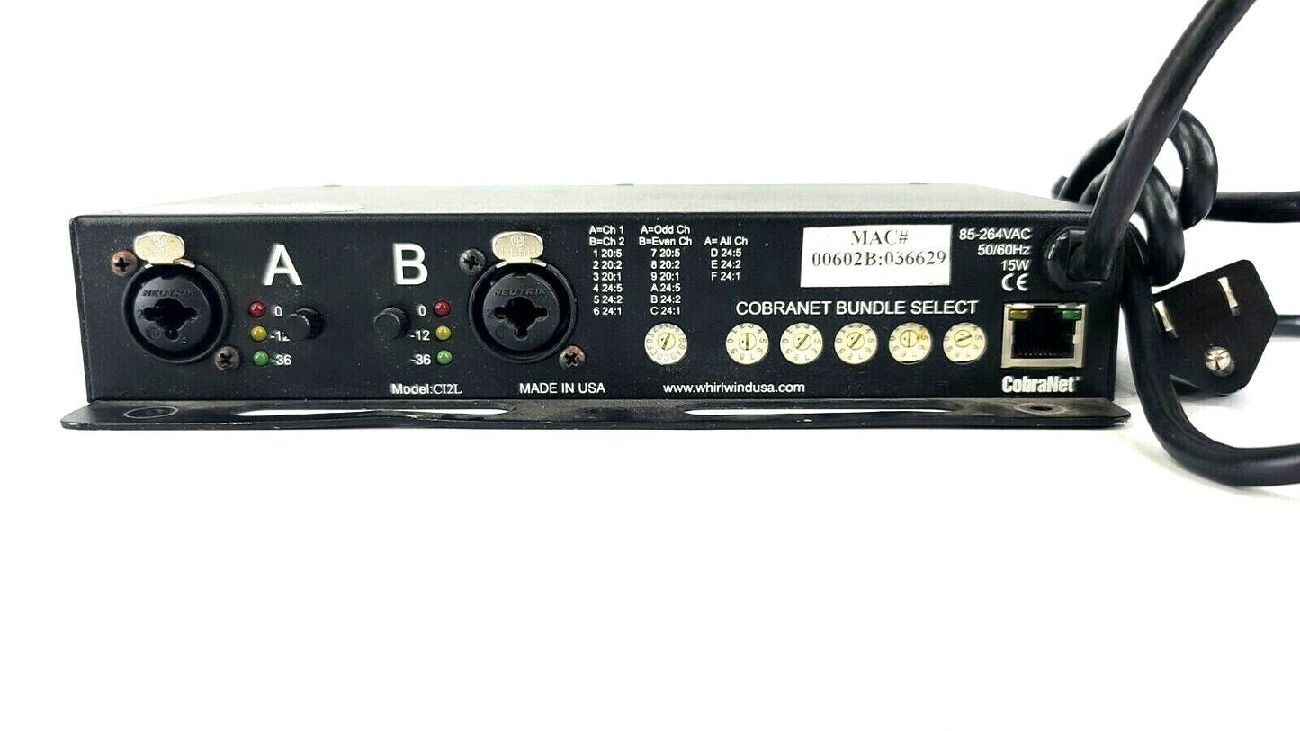 Whirlwind Emod CI2L 2-Channel Analog Input Module with Power Cable - used