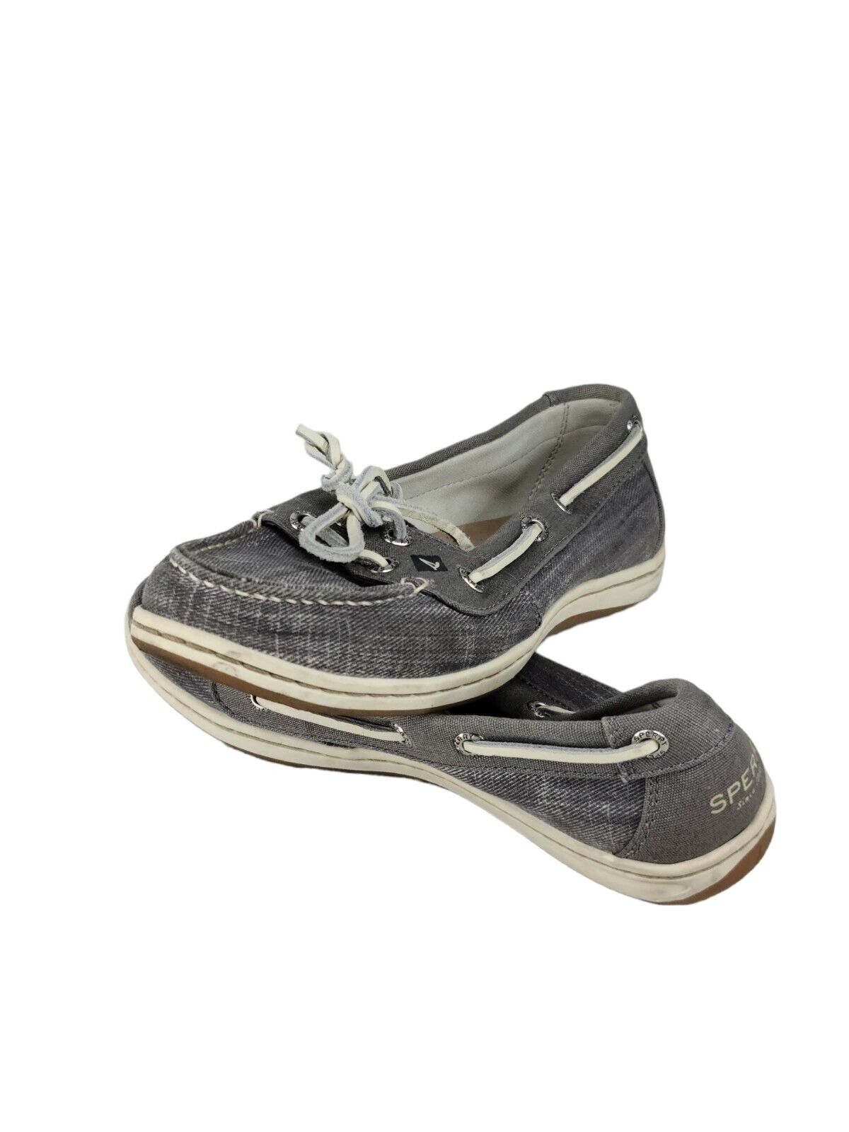 Women's Sperry Filefish Shoes Top-Sider Boat Shoes Flats Grey Size 6.5 STS97242