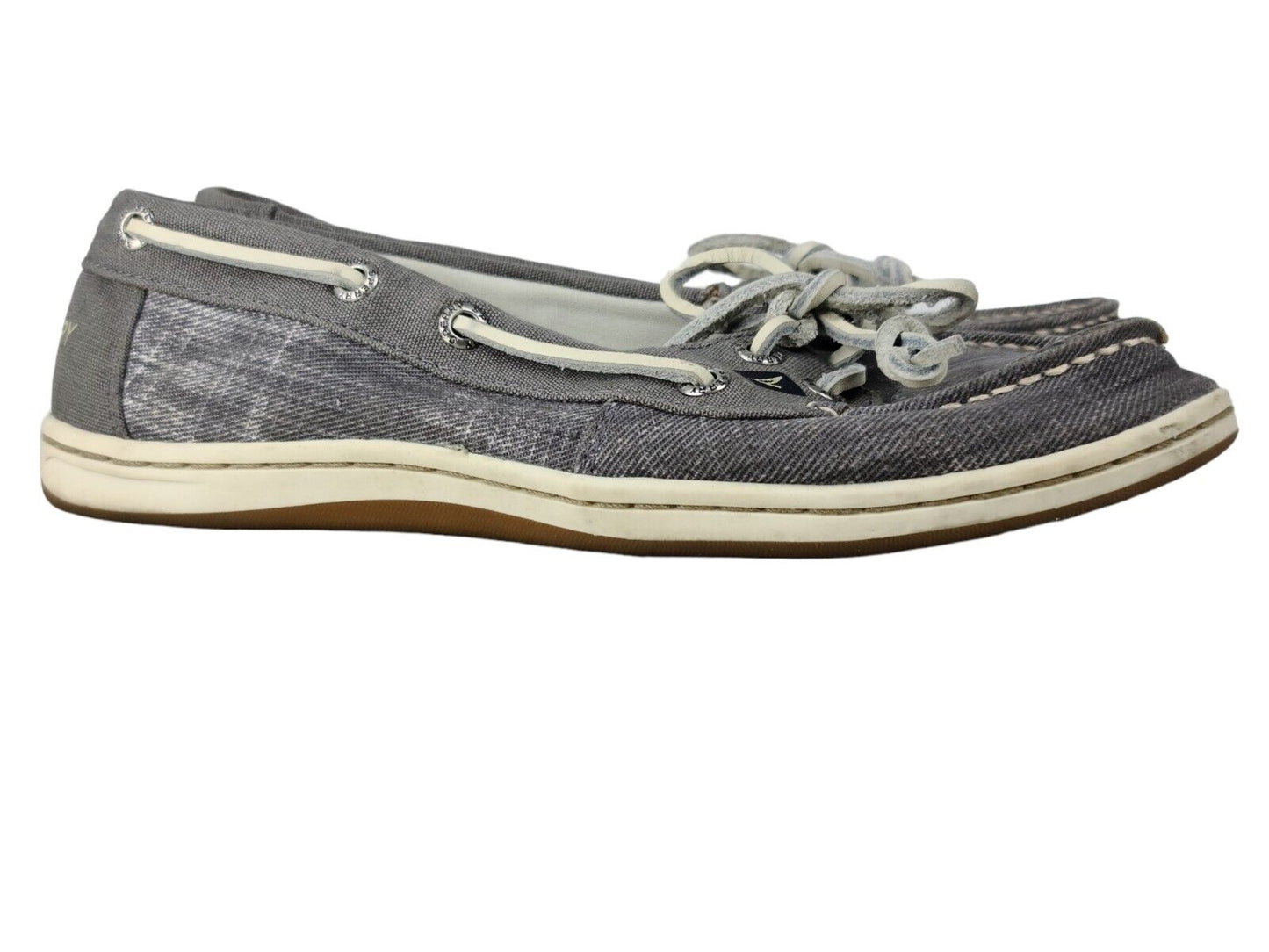 Women's Sperry Filefish Shoes Top-Sider Boat Shoes Flats Grey Size 6.5 STS97242