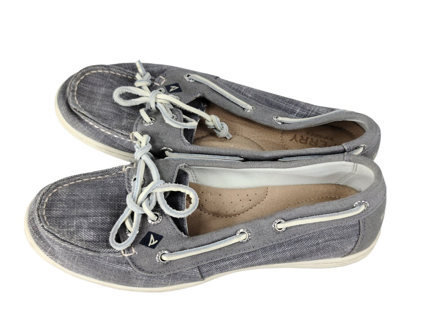 Women's Sperry Filefish Shoes Top-Sider Boat Shoes Flats Grey Size 6.5 STS97242