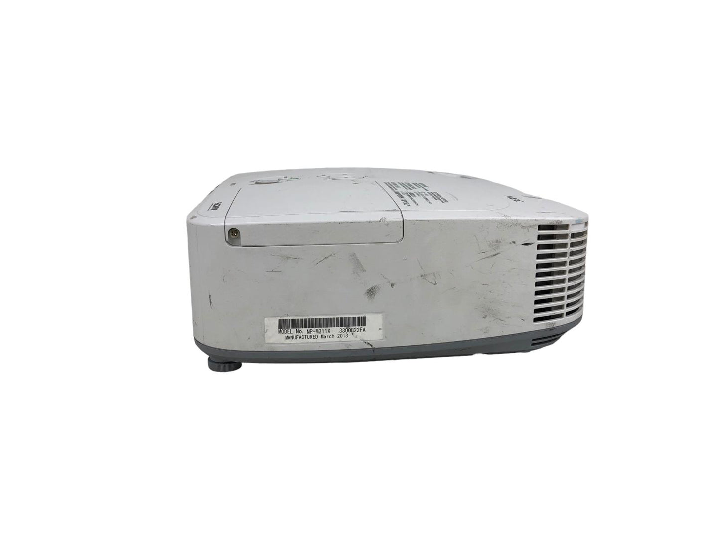 NEC NP-M311X Projector lamp hours Used 02760 hours Filter hours used 02009 hrs.