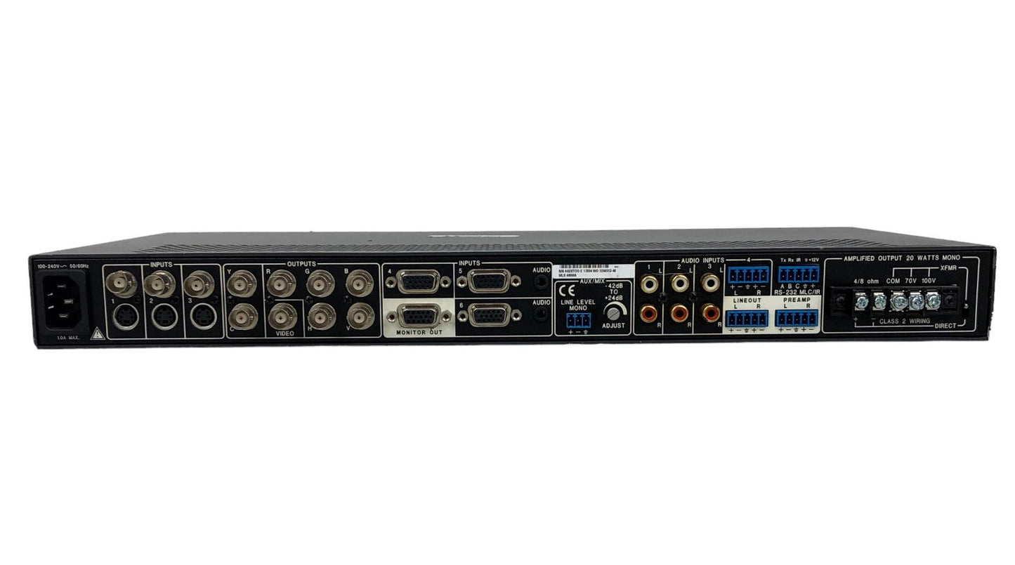 Extron MLS 406MA Media Link Switcher AV Switch Pro Audio Rack Mount