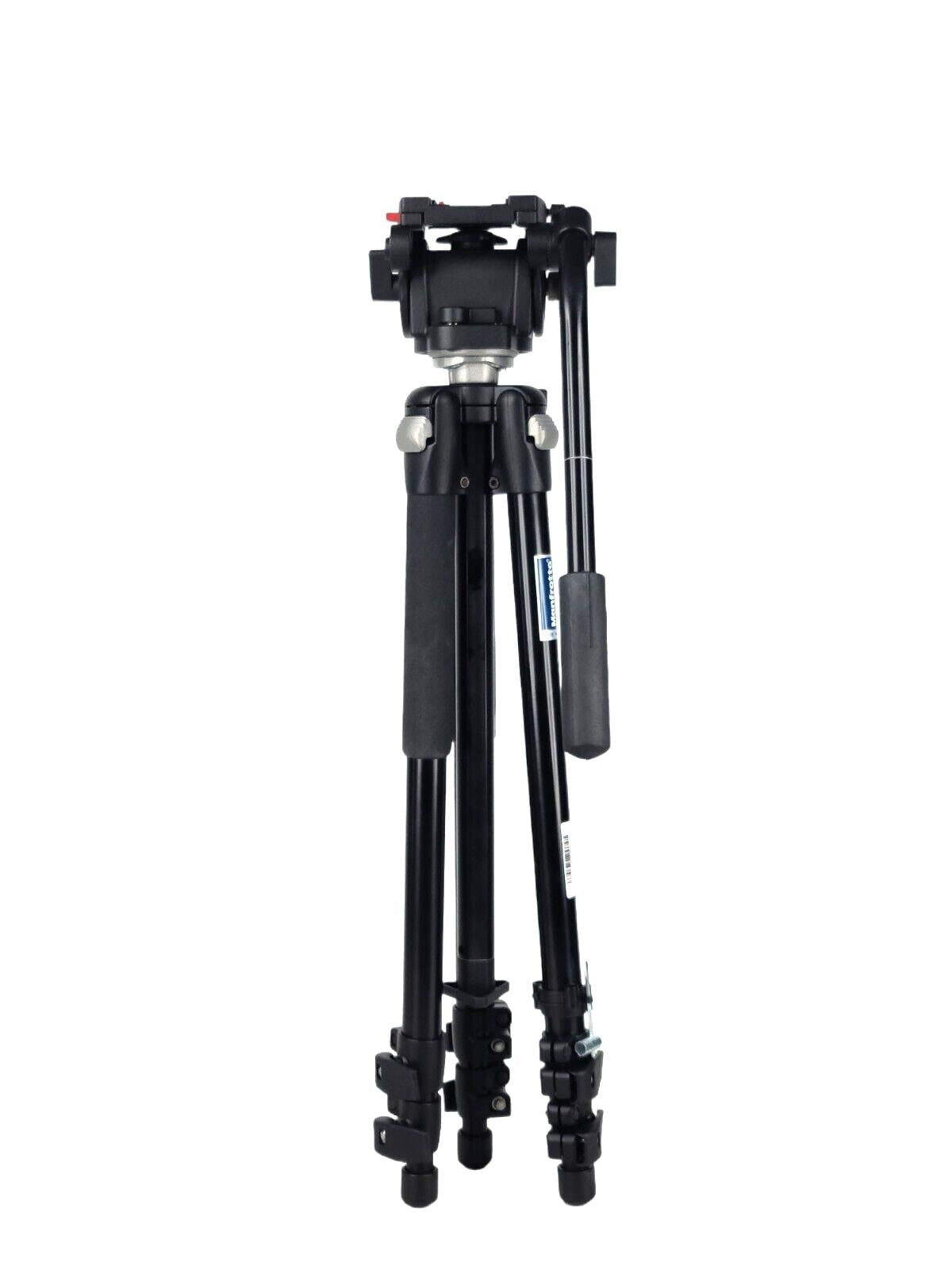 Bogen Manfrotto Tripod Legs (Black) w/ Manfrotto 3433 501 Pro Video Head