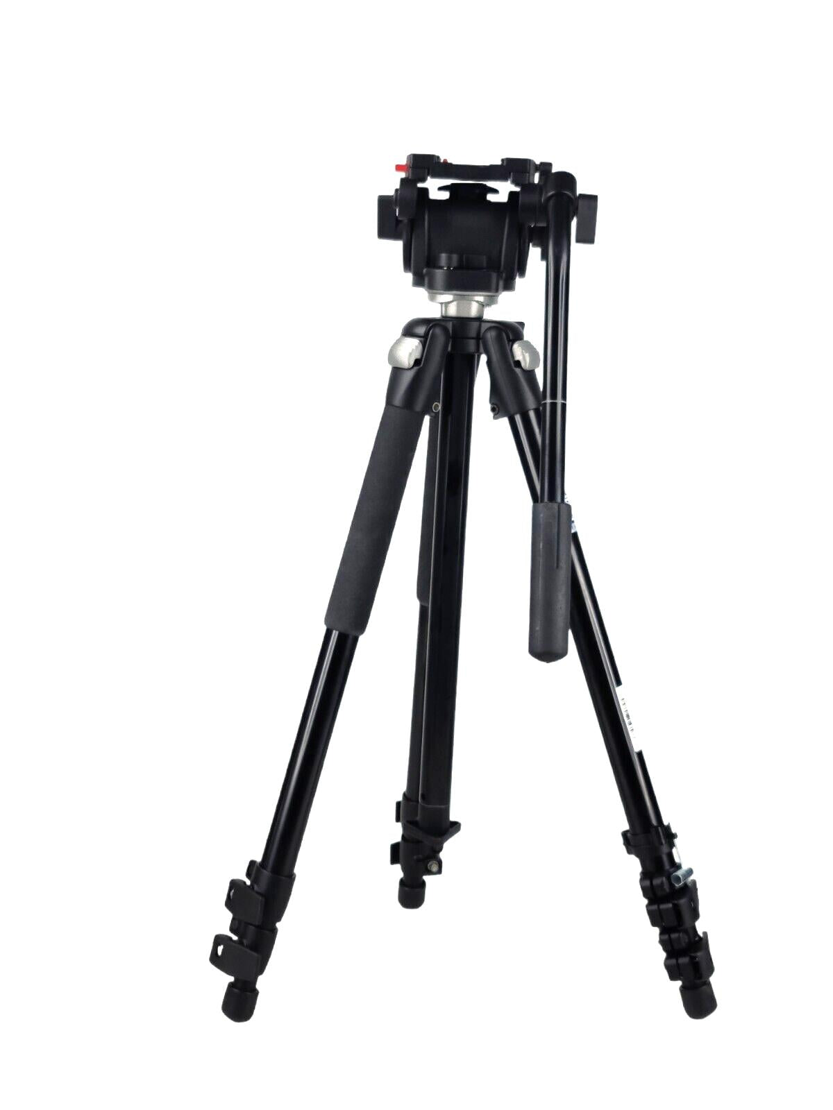 Bogen Manfrotto Tripod Legs (Black) w/ Manfrotto 3433 501 Pro Video Head