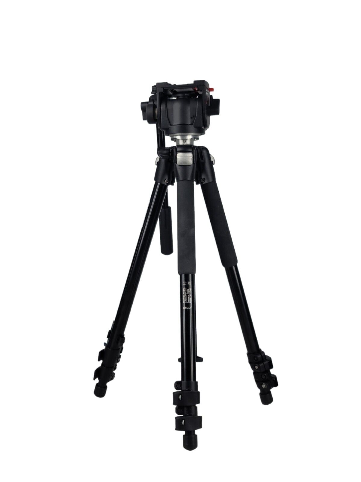 Bogen Manfrotto Tripod Legs (Black) w/ Manfrotto 3433 501 Pro Video Head