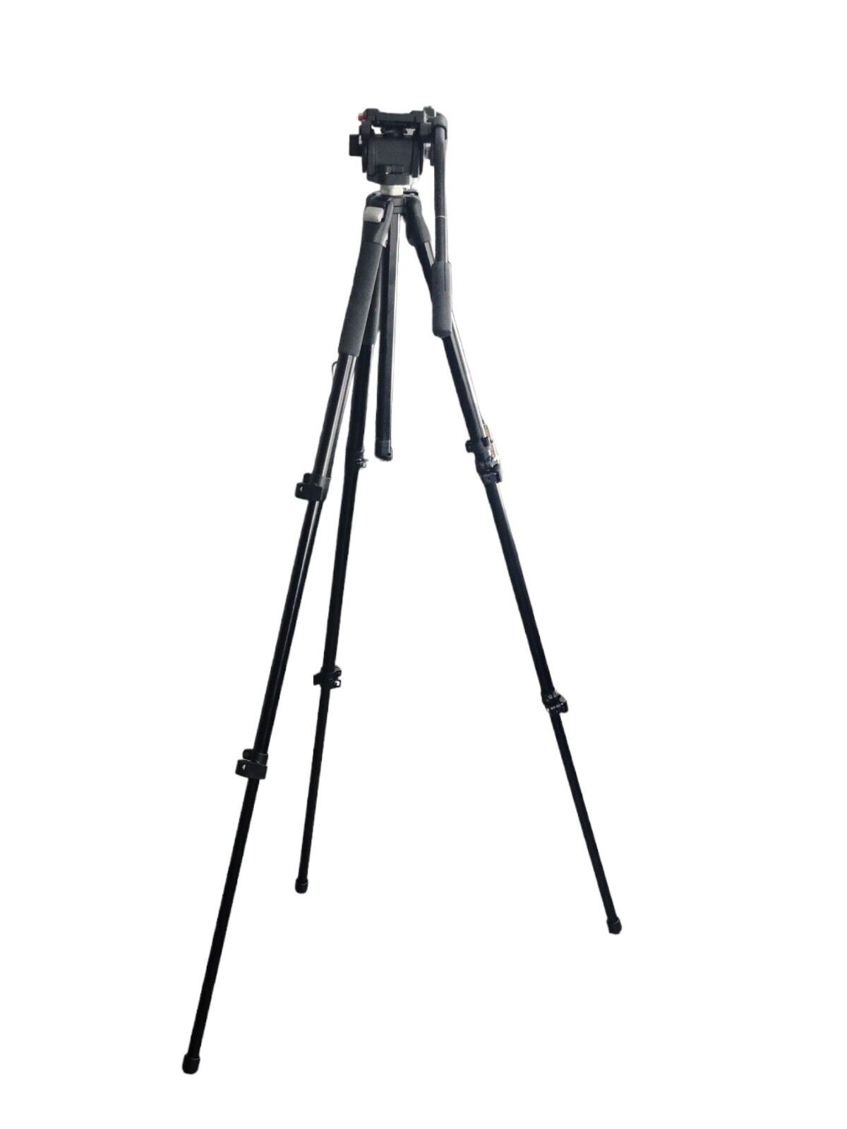 Bogen Manfrotto Tripod Legs (Black) w/ Manfrotto 3433 501 Pro Video Head