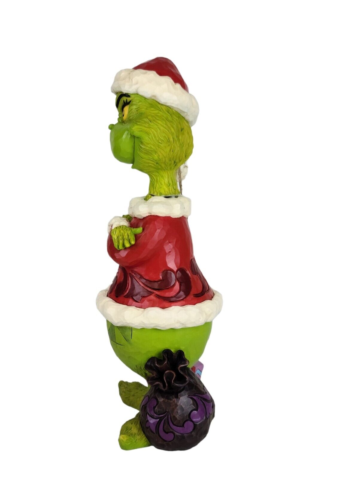 Jim Shore Christmas Grinch with Arms Crossed Dr. Seuss 20" Resin Statue Figurine