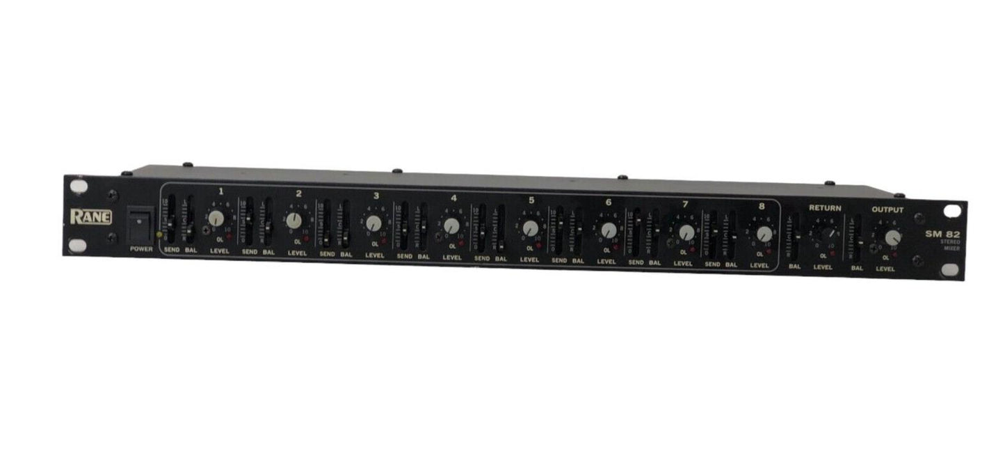 Rane SM82 8 Ch. Stereo Rack Mountable Mixer No Power Supply