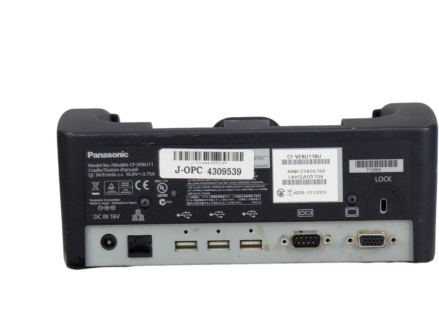 Panasonic CF-VEBU11AU Docking Cradle For Toughbook U1