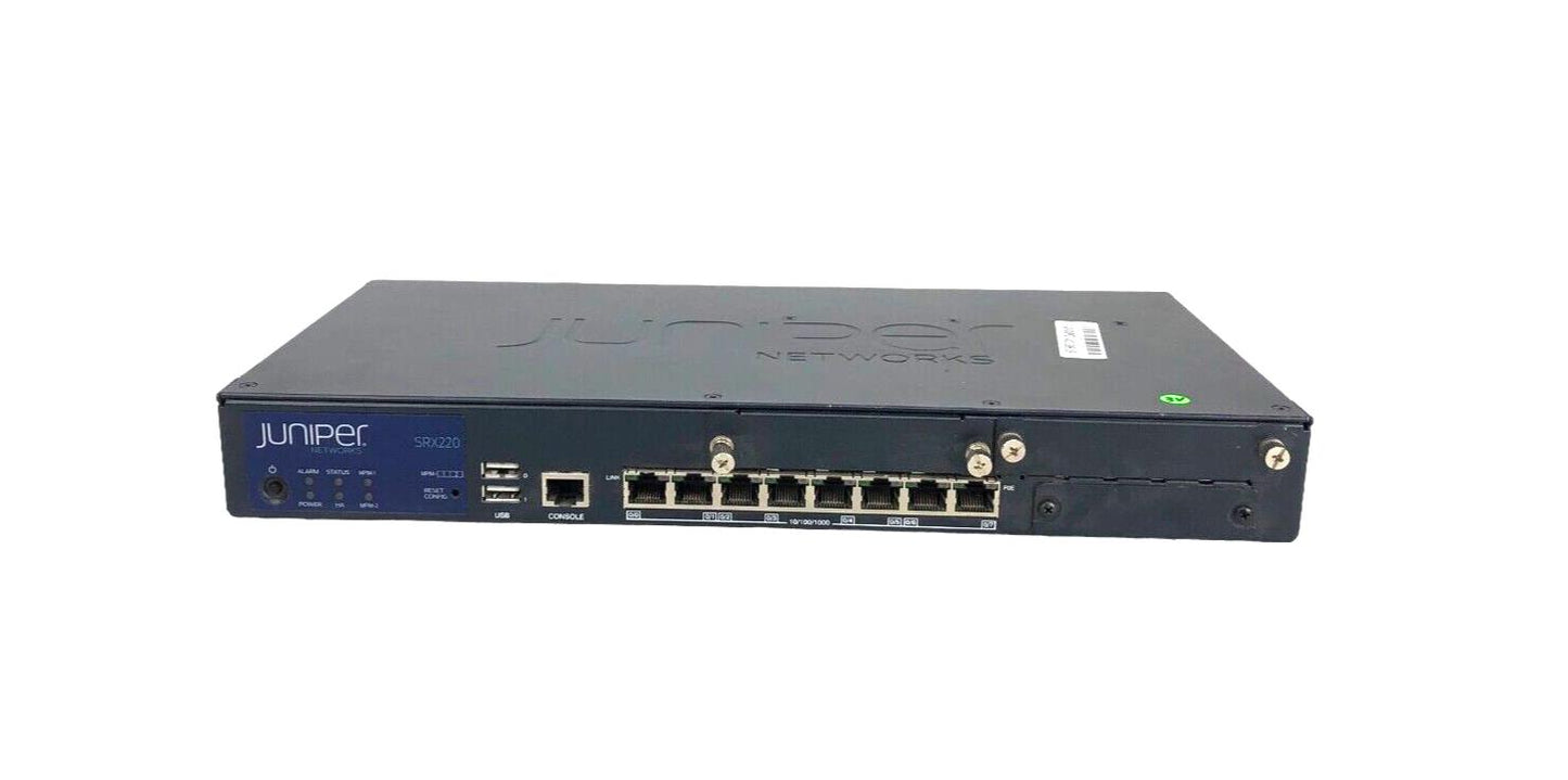 Juniper SRX220 8 Port Gigabit Security Gateway Appliance