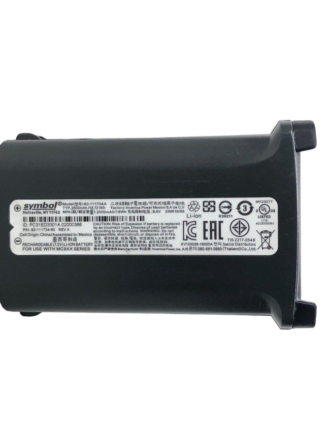 Symbol  MC9090 BATTERY MC9060 MC9190 MC92N0 2600 mAh 82-111734-A