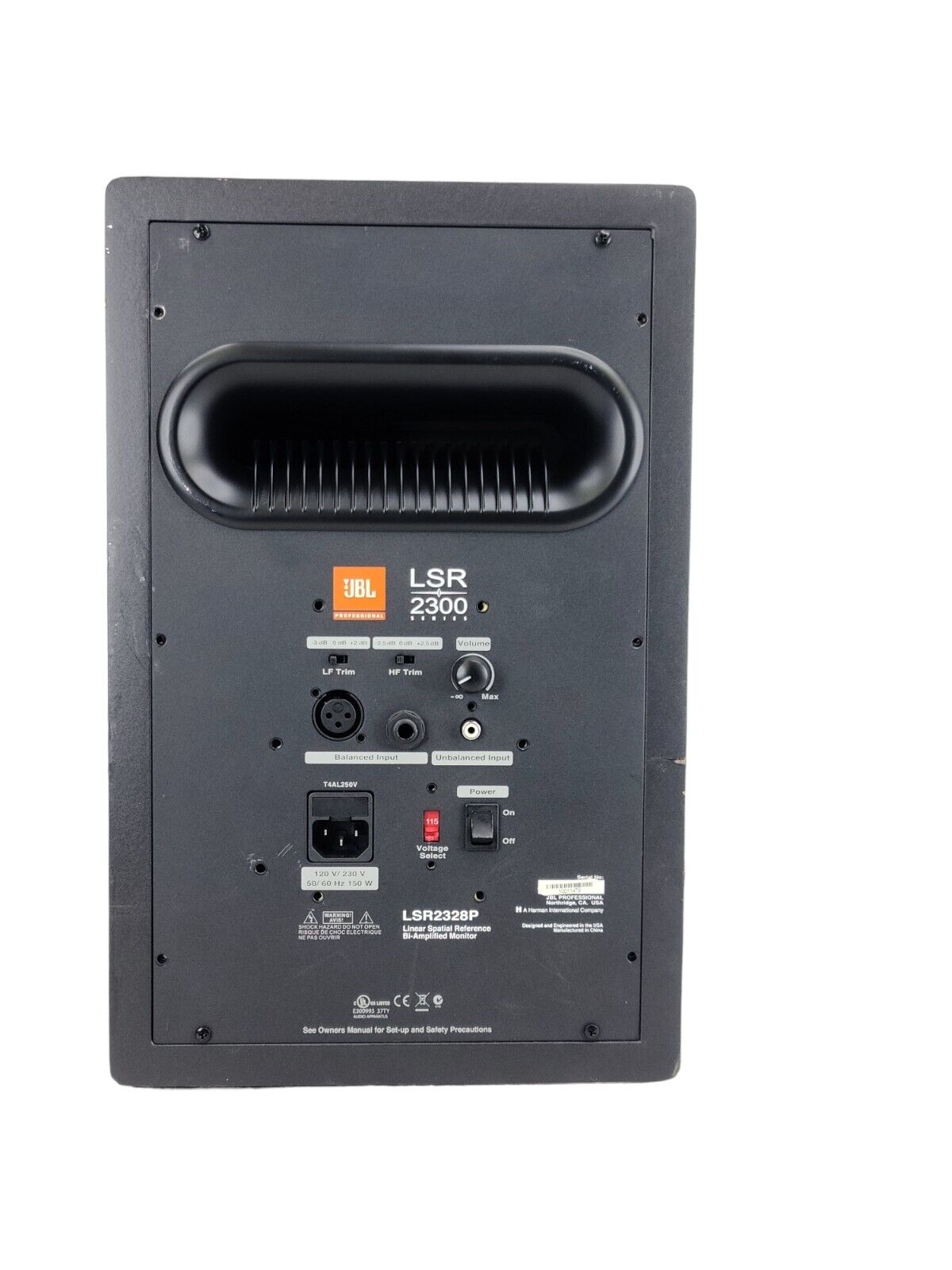 JBL LSR2328P 2300 Bi-Amplified Studio Monitor