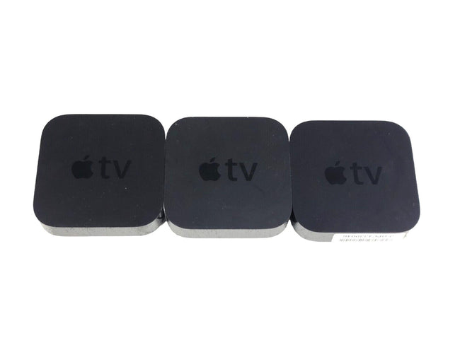 LOT OF 3 APPLE TV MODEL A1469 - UNIT ONLY