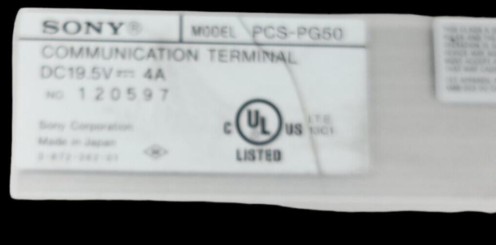 SONY PCS-PG50G IPELA Video Communication Terminal