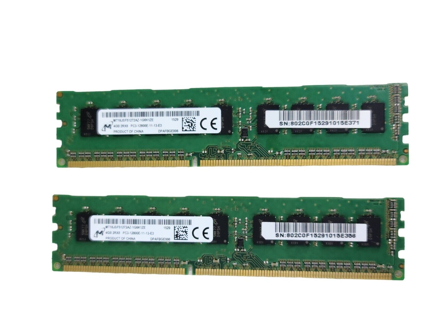 2*4GB MT18JSF51272AZ-1G6K1 ECC (8GB) RAM