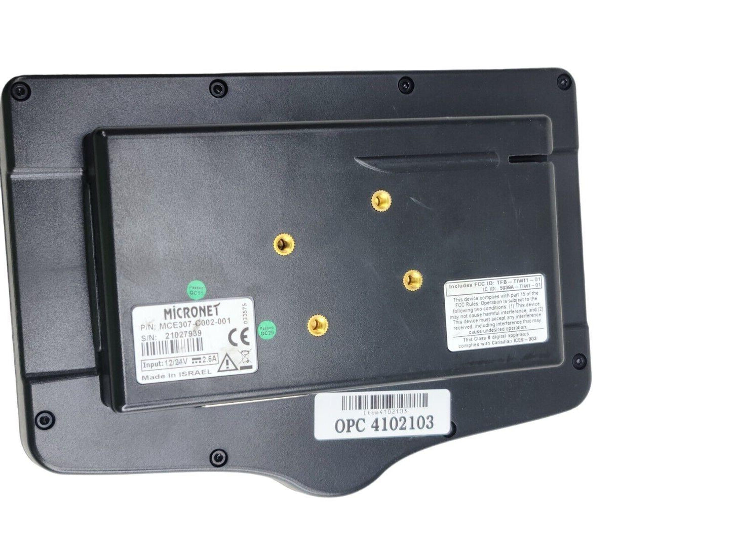 PEOPLENET MICRONET MCE307-C002-001 FLEET MANAGEMENT MONITOR