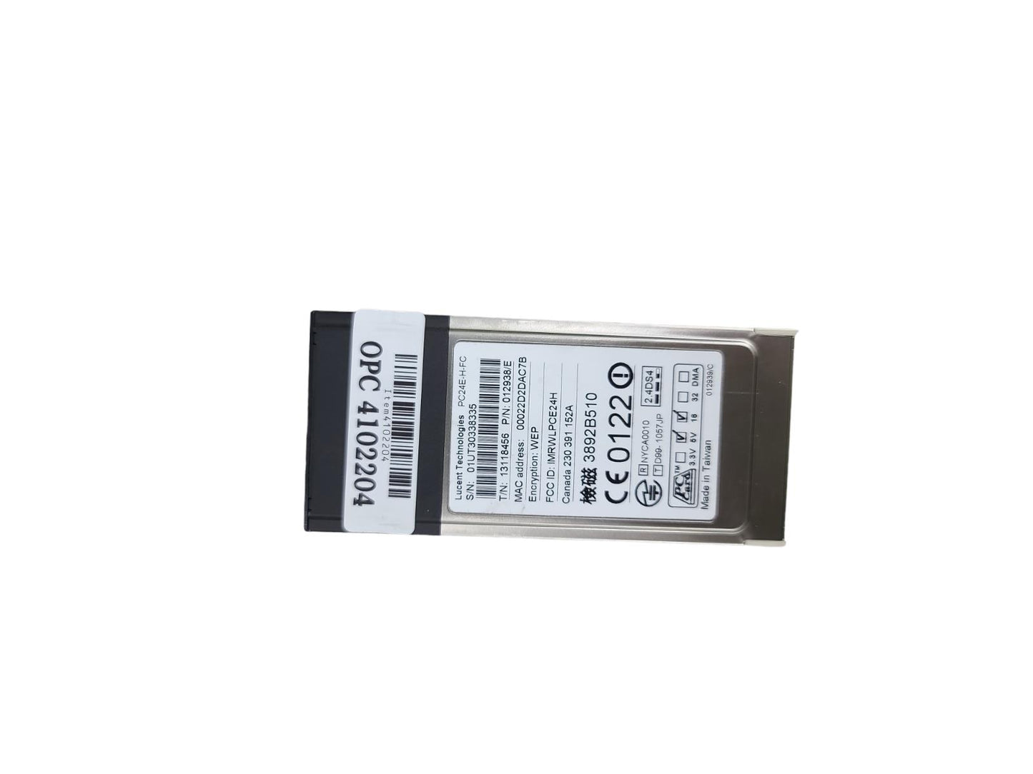 Lucent Orinoco Silver PC24E-H-FC PCMCIA 802.11b Wireless Card