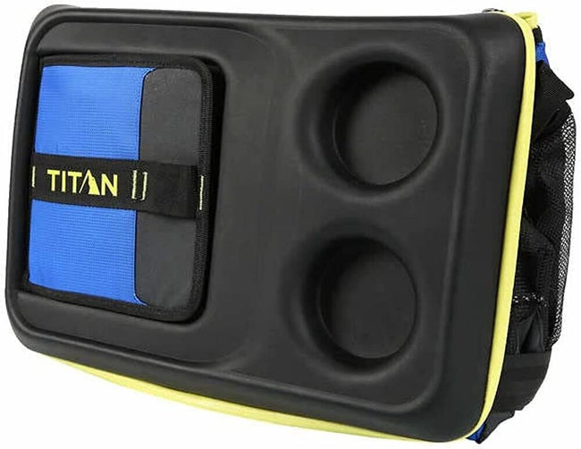 Titan 50-Can Collapsible Cooler Blue & Black TableTop Leak Proof Microban