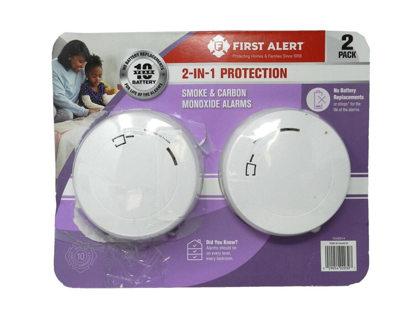 First Alert 2-in-1 Smoke and Carbon Monoxide Alarm