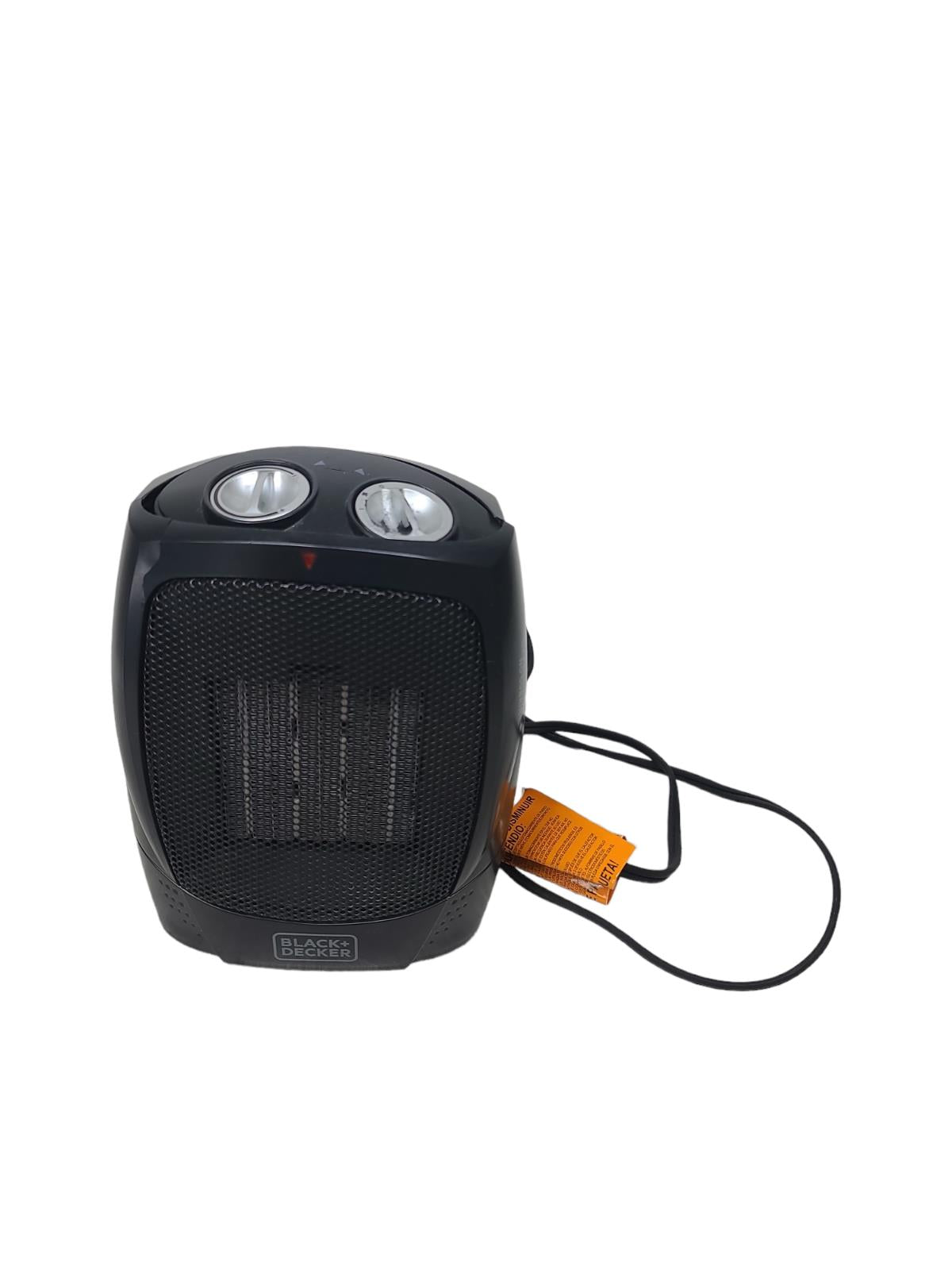 BLACK+DECKER Black Personal Ceramic Indoor Heater & Fan with 4 Settings