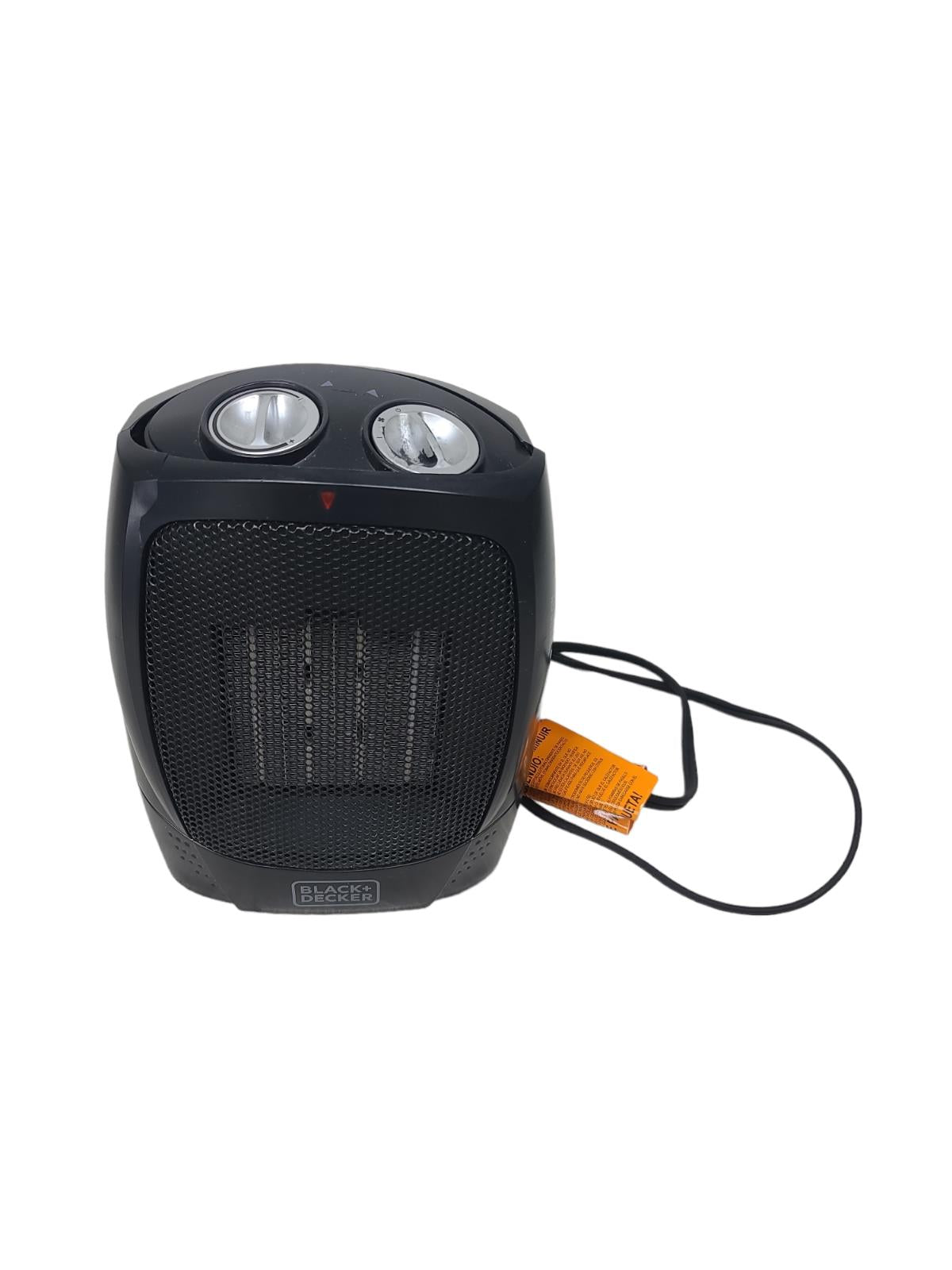 BLACK+DECKER Black Personal Ceramic Indoor Heater & Fan with 4 Settings