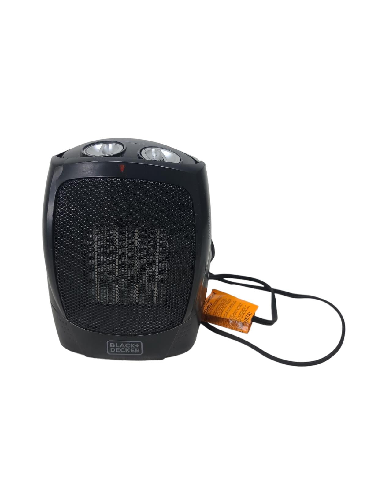 BLACK+DECKER Black Personal Ceramic Indoor Heater & Fan with 4 Settings