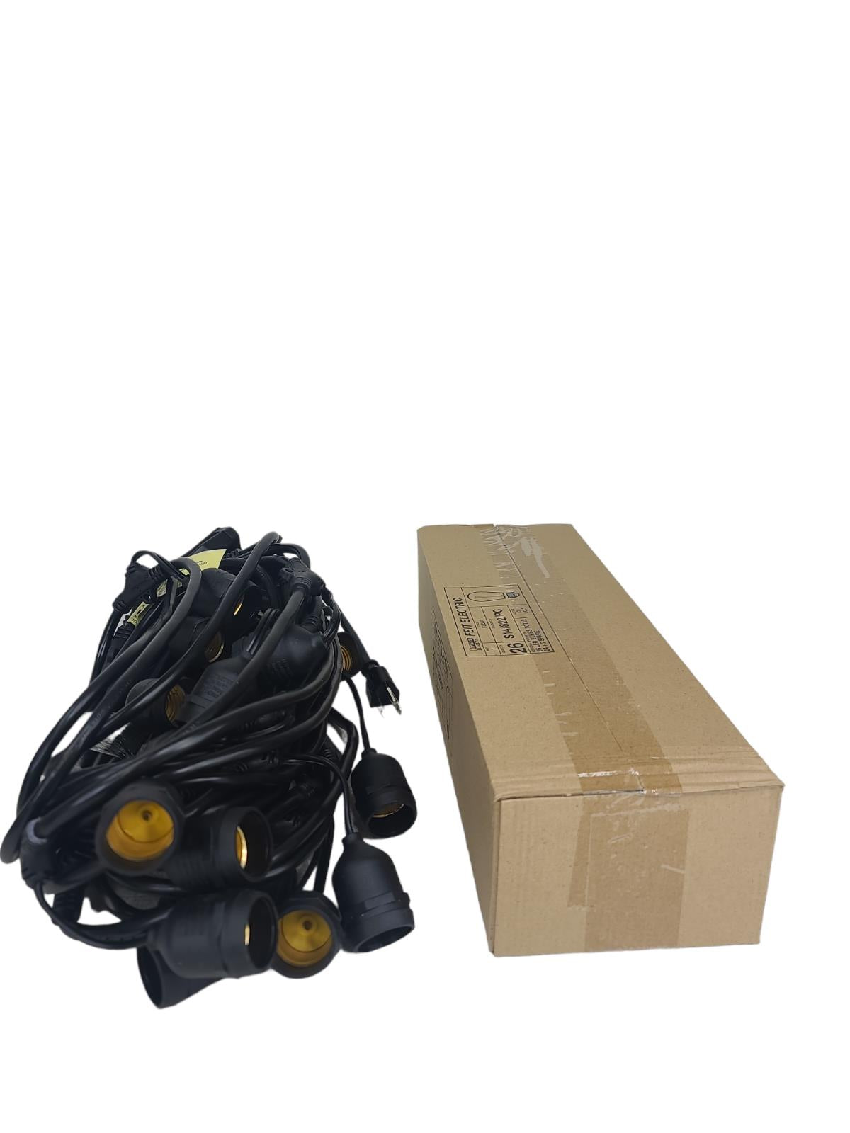 Feit Electric 48' LED Filament String Light Set BLACK -OPEN BOX