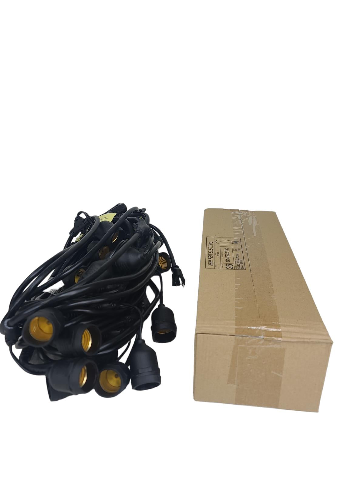 Feit Electric 48' LED Filament String Light Set BLACK -OPEN BOX