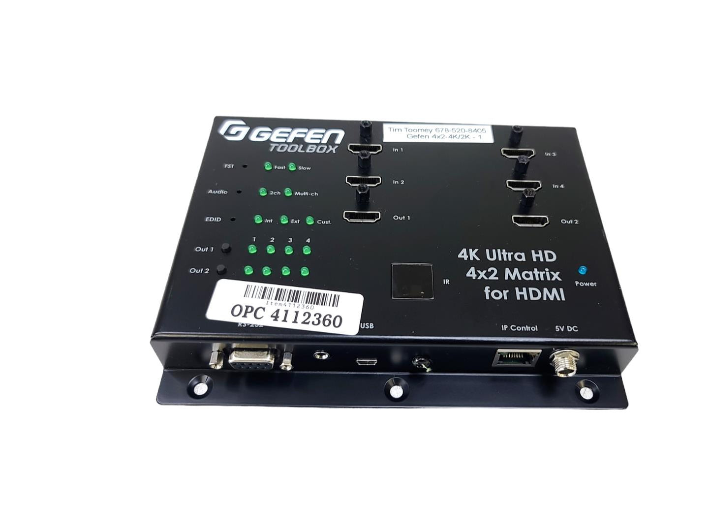 Gefen Toolbox GTB-HD4K2K-442-BLK 4K Ultra HD Extender