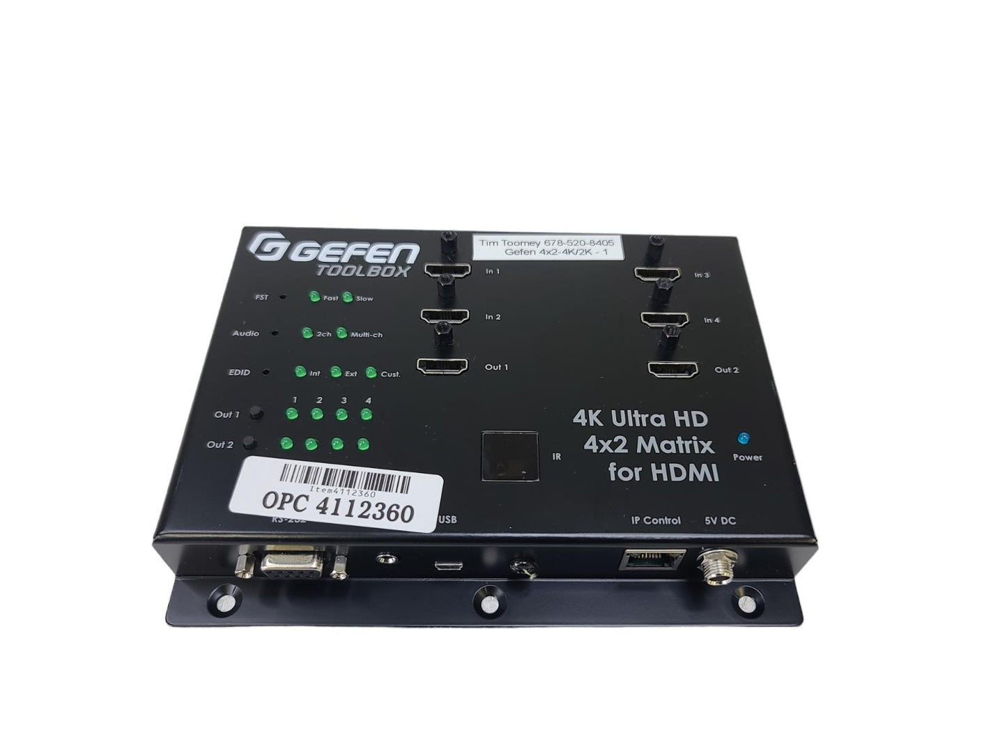 Gefen Toolbox GTB-HD4K2K-442-BLK 4K Ultra HD Extender