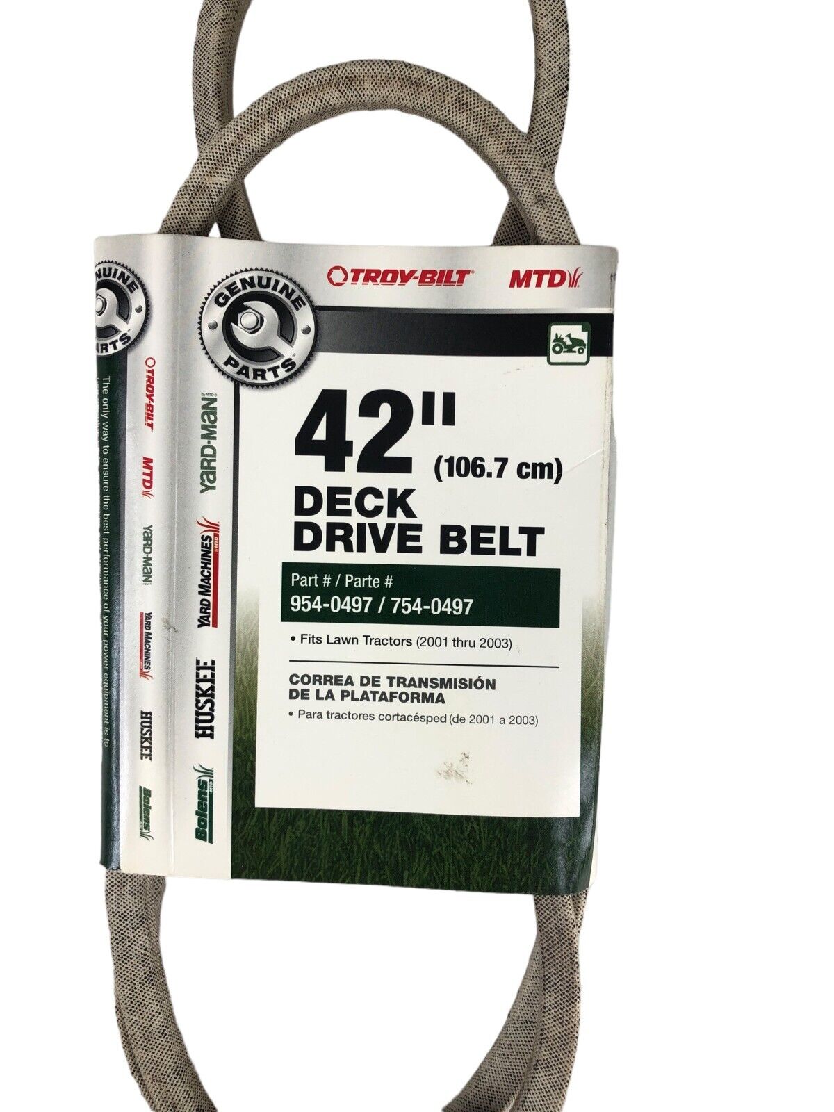 MTD Genuine Parts954-0497 42" Drive Deck Belts - NEW