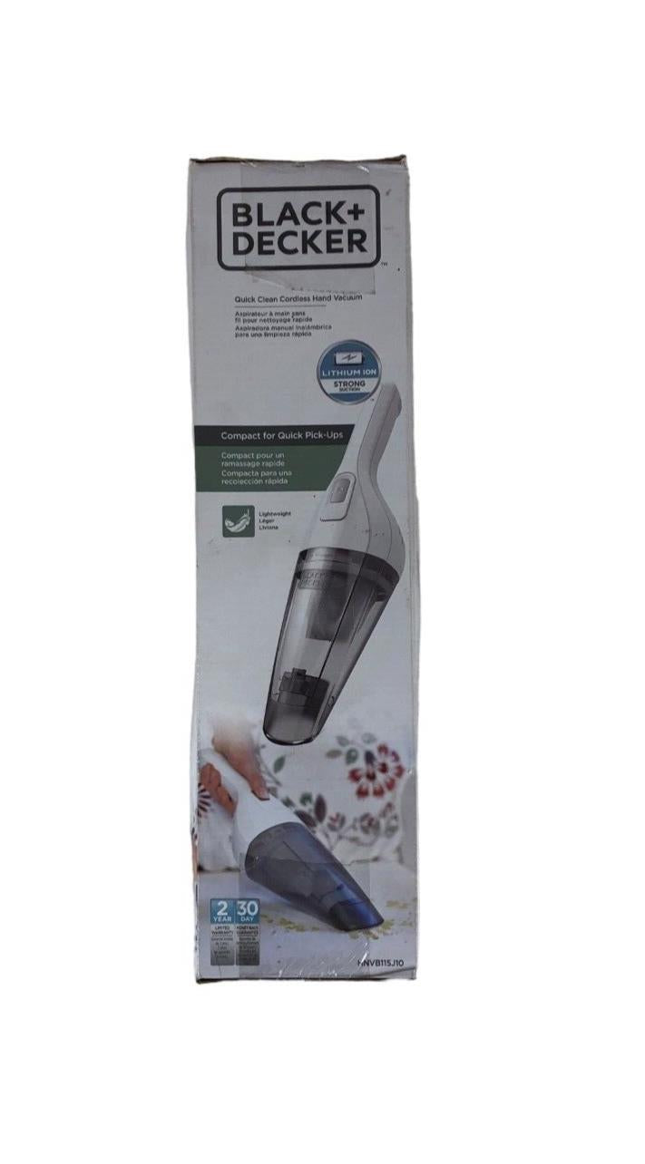 Black+Decker® HNVB115J10 Dry Light Duty Cordless Hand Vacuum,11 oz Bowl Tank-NEW