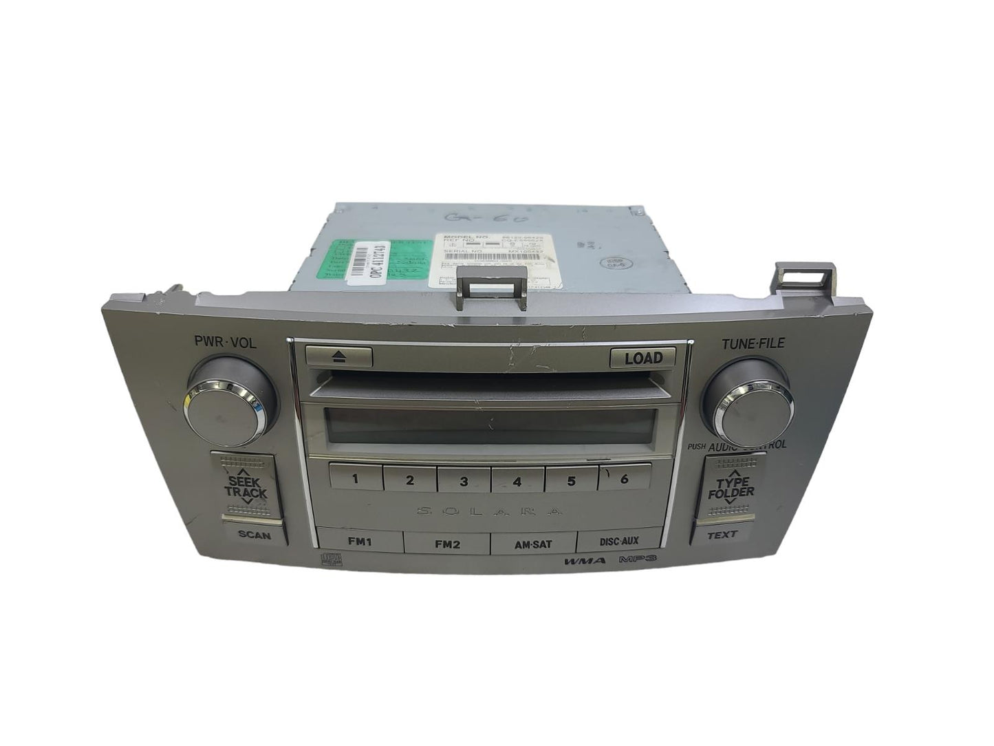 2007-2008 TOYOTA SOLAR OEM RADIO STEREO CD PLAYER 86120-06420