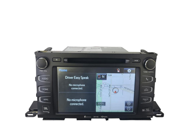 2016-2019 Toyota Highlander JBL Navigation Radio Audio AM FM Display 86100-0E282