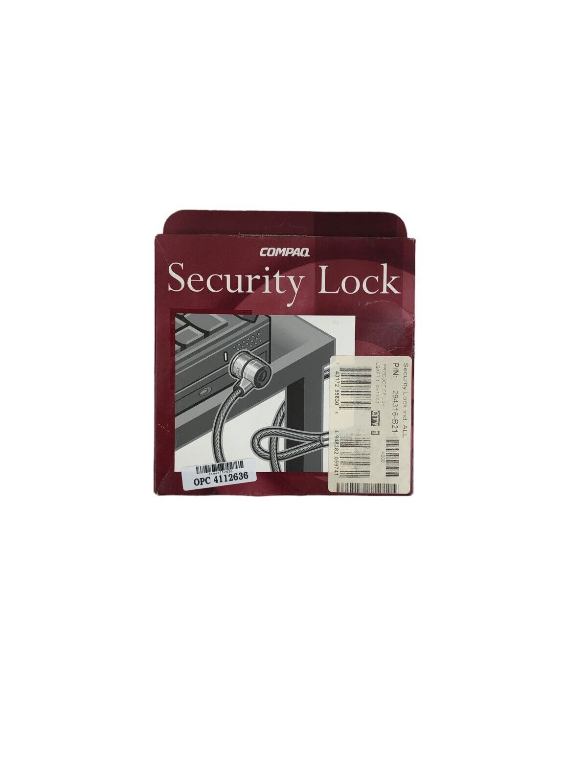 Compaq Security Cable Lock for Armada Range - NEW