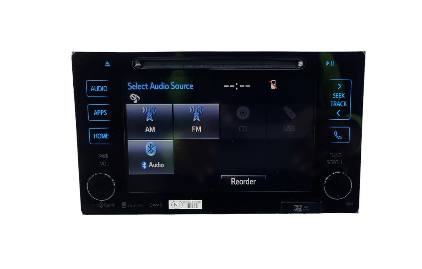 2016-2019 Toyota Tacoma OEM Navigation Radio Display ENTUNE CD XM  86100-04163