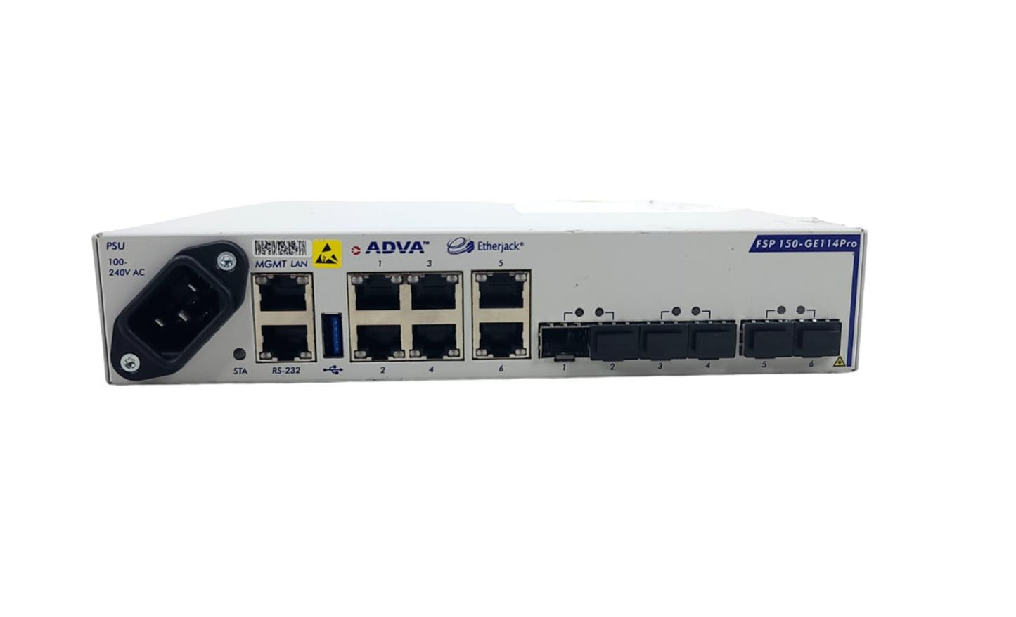 ADVA 1078904720-02  FSP 150-GE114PRO ETHERJACK Carrier Unit