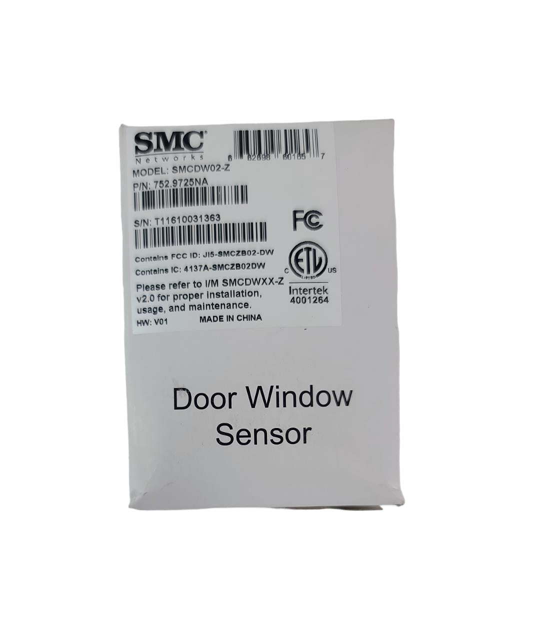 SMC NETWORK SMCDW02-Z DOOR WINDOW SENSOR - NEW