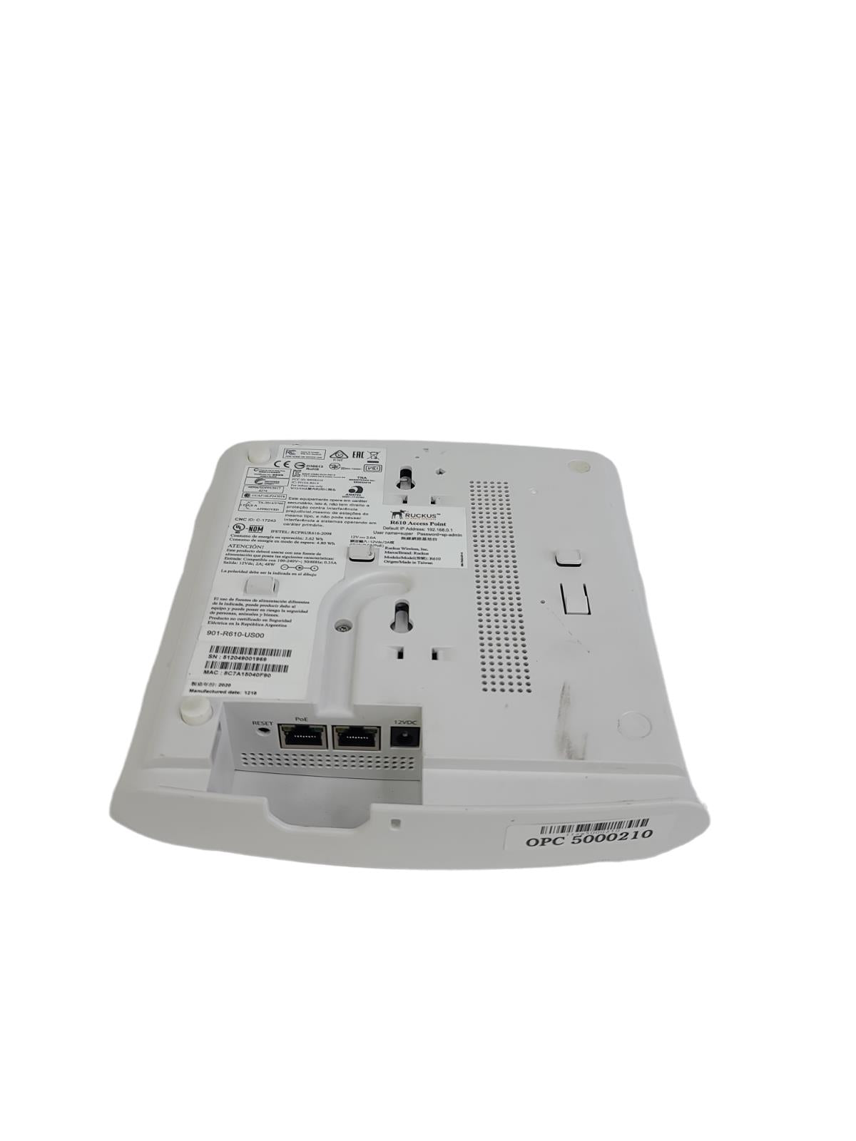 Ruckus R610 901-R610-US00 ZoneFlex Wave 2 Wireless (Access Point ONLY)