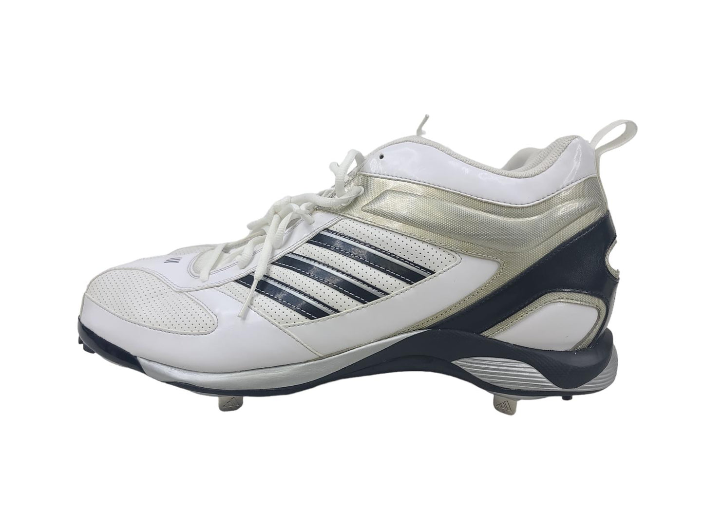 ADIDAS BASEBALL DIAMOND KING 9 META MID MEN SHOES WHITE/BLACK G05175