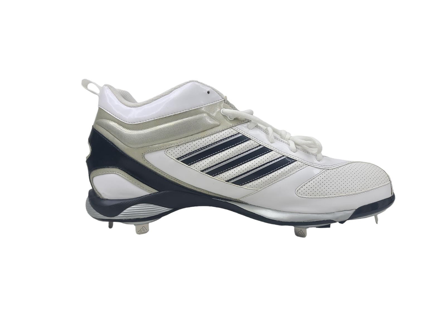 ADIDAS BASEBALL DIAMOND KING 9 META MID MEN SHOES WHITE/BLACK G05175