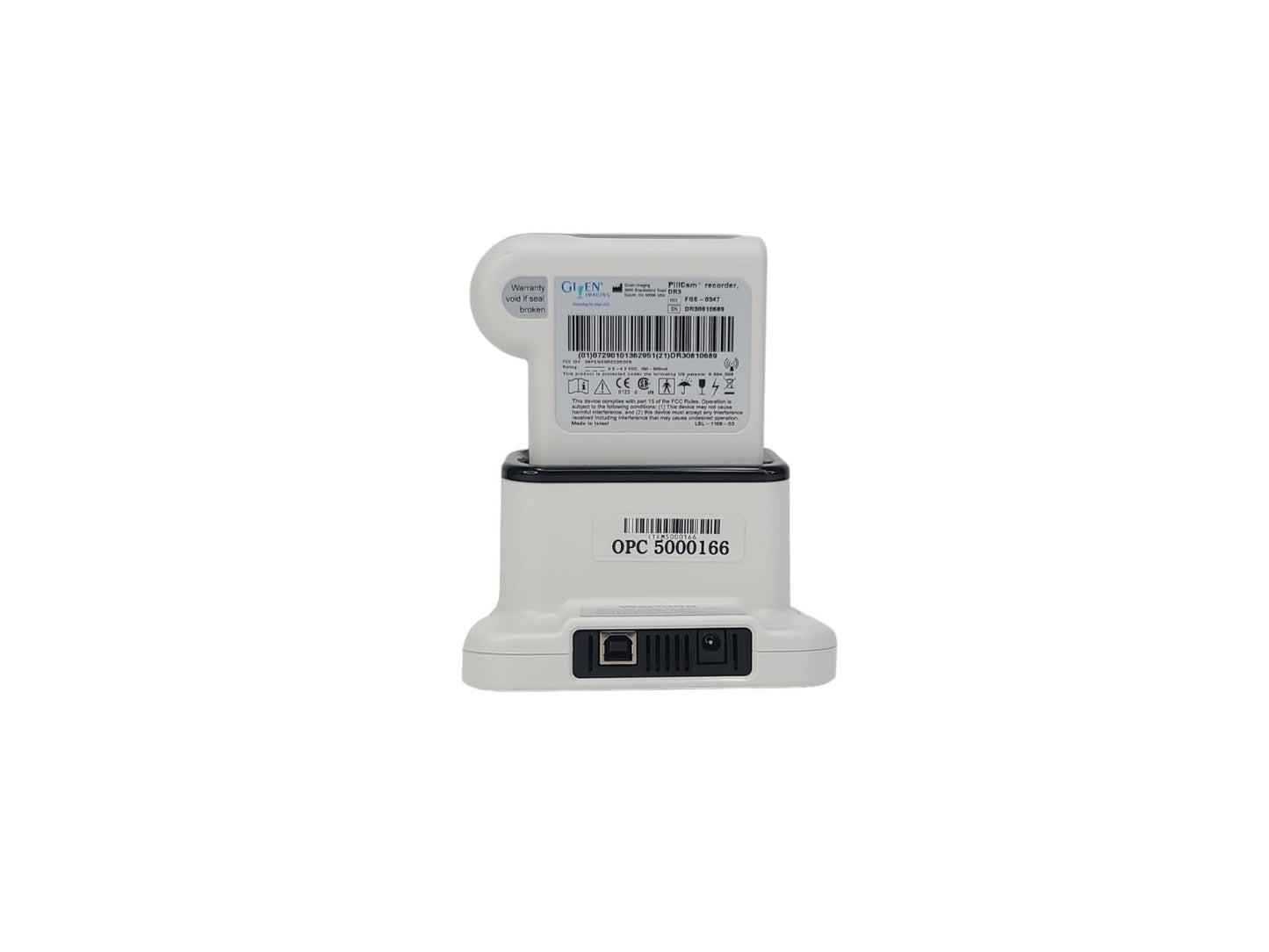 Given Imaging DR3 FGS-0347 PillCam Recorder with battery